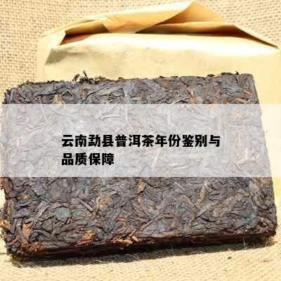 云南勐县普洱茶年份鉴别与品质保障