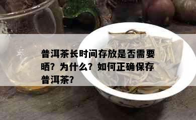 普洱茶长时间存放是否需要晒？为什么？如何正确保存普洱茶？