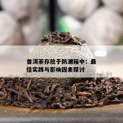 普洱茶存放于防潮箱中：更佳实践与影响因素探讨