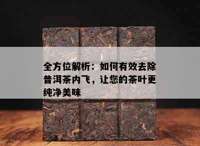 全方位解析：如何有效去除普洱茶内飞，让您的茶叶更纯净美味