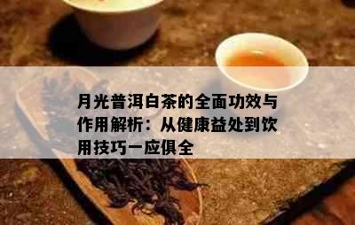 月光普洱白茶的全面功效与作用解析：从健康益处到饮用技巧一应俱全