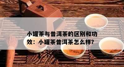 小罐茶与普洱茶的区别和功效：小罐茶普洱茶怎么样？