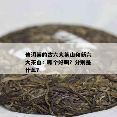 普洱茶的古六大茶山和新六大茶山：哪个好喝？分别是什么？