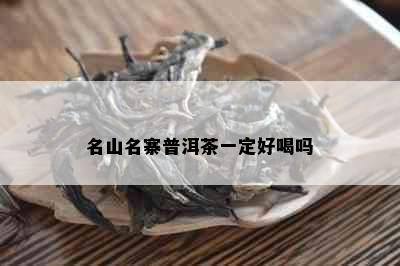 名山名寨普洱茶一定好喝吗