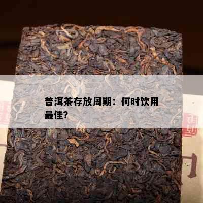 普洱茶存放周期：何时饮用更佳？