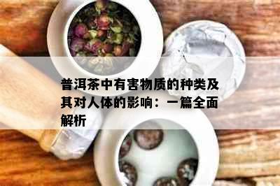 普洱茶中有害物质的种类及其对人体的影响：一篇全面解析