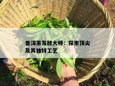 普洱茶发酵大师：探索顶尖及其独特工艺