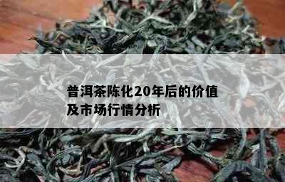 普洱茶陈化20年后的价值及市场行情分析