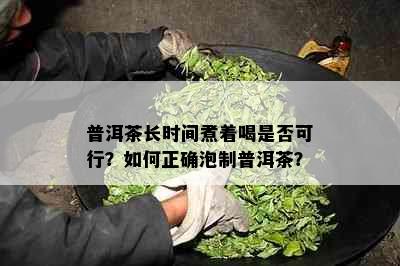 普洱茶长时间煮着喝是否可行？如何正确泡制普洱茶？