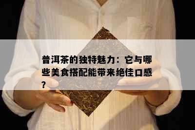 普洱茶的独特魅力：它与哪些美食搭配能带来绝佳口感？