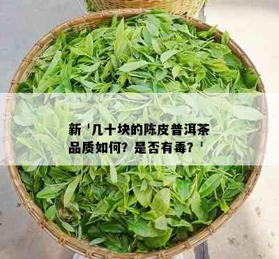 新 '几十块的陈皮普洱茶品质如何？是否有？'