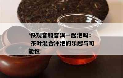 '铁观音和普洱一起泡吗： 茶叶混合冲泡的乐趣与可能性'