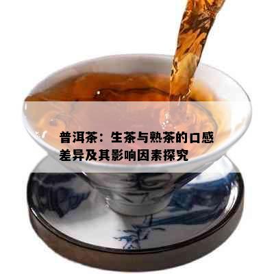 普洱茶：生茶与熟茶的口感差异及其影响因素探究