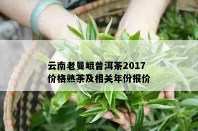 云南老曼峨普洱茶2017价格熟茶及相关年份报价