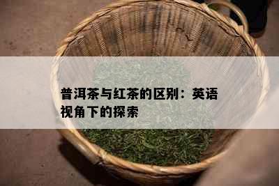 普洱茶与红茶的区别：英语视角下的探索