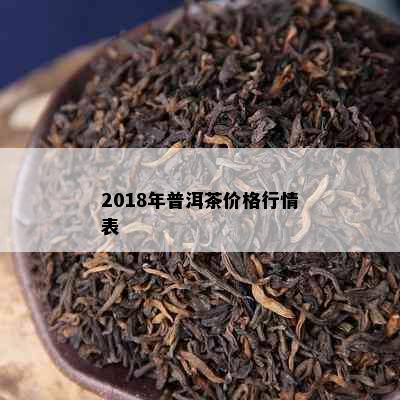 2018年普洱茶价格行情表