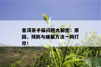 普洱茶手麻问题大解密：原因、预防与缓解方法一网打尽！