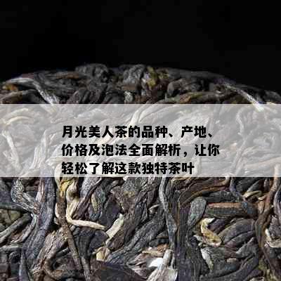 月光美人茶的品种、产地、价格及泡法全面解析，让你轻松了解这款独特茶叶