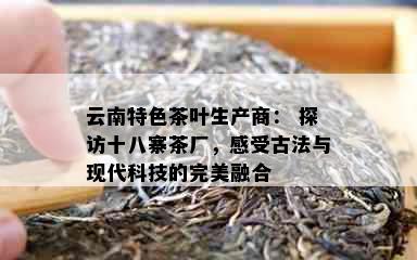 云南特色茶叶生产商： 探访十八寨茶厂，感受古法与现代科技的完美融合