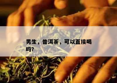 男生，普洱茶，可以直接喝吗？