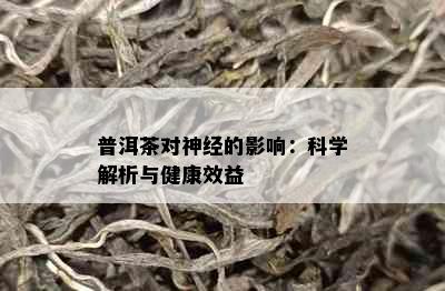 普洱茶对神经的影响：科学解析与健康效益