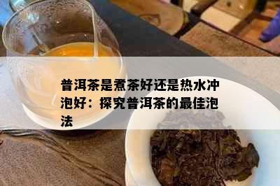 普洱茶是煮茶好还是热水冲泡好：探究普洱茶的更佳泡法