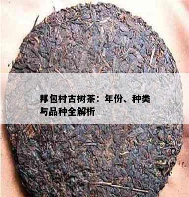 邦包村古树茶：年份、种类与品种全解析