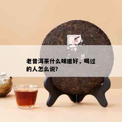 老普洱茶什么味道好，喝过的人怎么说？