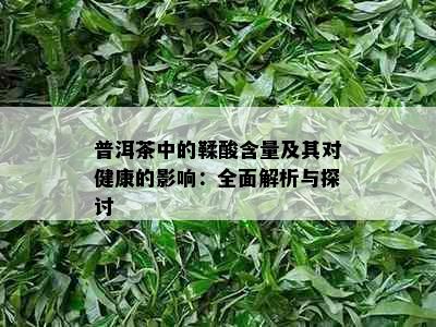 普洱茶中的鞣酸含量及其对健康的影响：全面解析与探讨