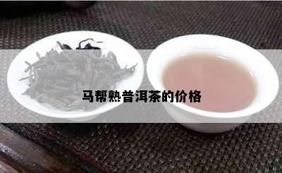 马帮熟普洱茶的价格