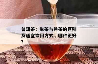 普洱茶：生茶与熟茶的区别及适宜饮用方式，哪种更好？