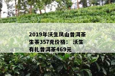 2019年沃生凤山普洱茶生茶357克价格： 沃生有礼普洱茶469元