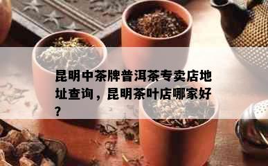 昆明中茶牌普洱茶专卖店地址查询，昆明茶叶店哪家好？