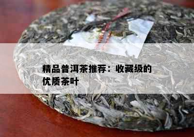 精品普洱茶推荐：收藏级的优质茶叶