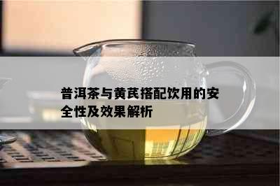 普洱茶与黄芪搭配饮用的安全性及效果解析