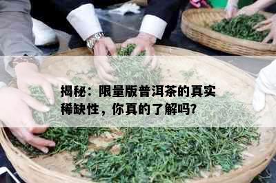 揭秘：     版普洱茶的真实稀缺性，你真的了解吗？