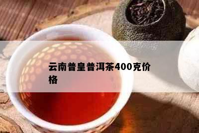 云南普皇普洱茶400克价格