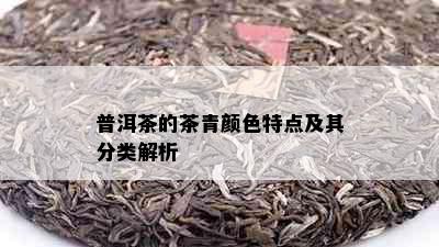 普洱茶的茶青颜色特点及其分类解析