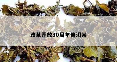 改革开放30周年普洱茶