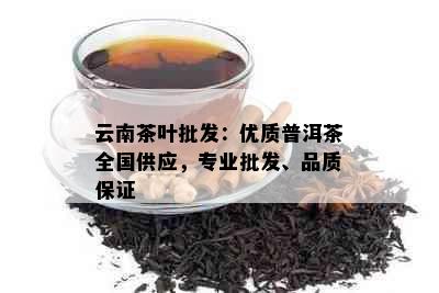 云南茶叶批发：优质普洱茶全国供应，专业批发、品质保证