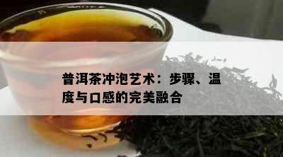 普洱茶冲泡艺术：步骤、温度与口感的完美融合