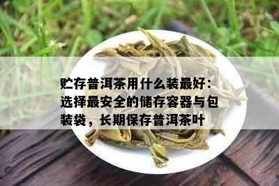 贮存普洱茶用什么装更好：选择最安全的储存容器与包装袋，长期保存普洱茶叶