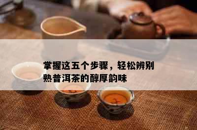 掌握这五个步骤，轻松辨别熟普洱茶的醇厚韵味