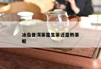 冰岛普洱茶是生茶还是熟茶呢