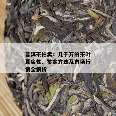 普洱茶拍卖：几千万的茶叶真实性、鉴定方法及市场行情全解析