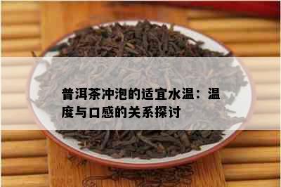 普洱茶冲泡的适宜水温：温度与口感的关系探讨