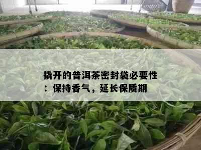 撬开的普洱茶密封袋必要性：保持香气，延长保质期