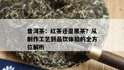 普洱茶：红茶还是黑茶？从制作工艺到品饮体验的全方位解析