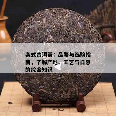 栾式普洱茶：品鉴与选购指南，了解产地、工艺与口感的综合知识