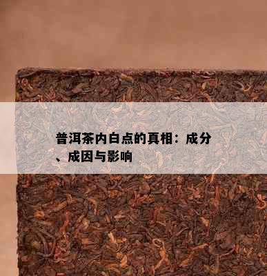 普洱茶内白点的真相：成分、成因与影响